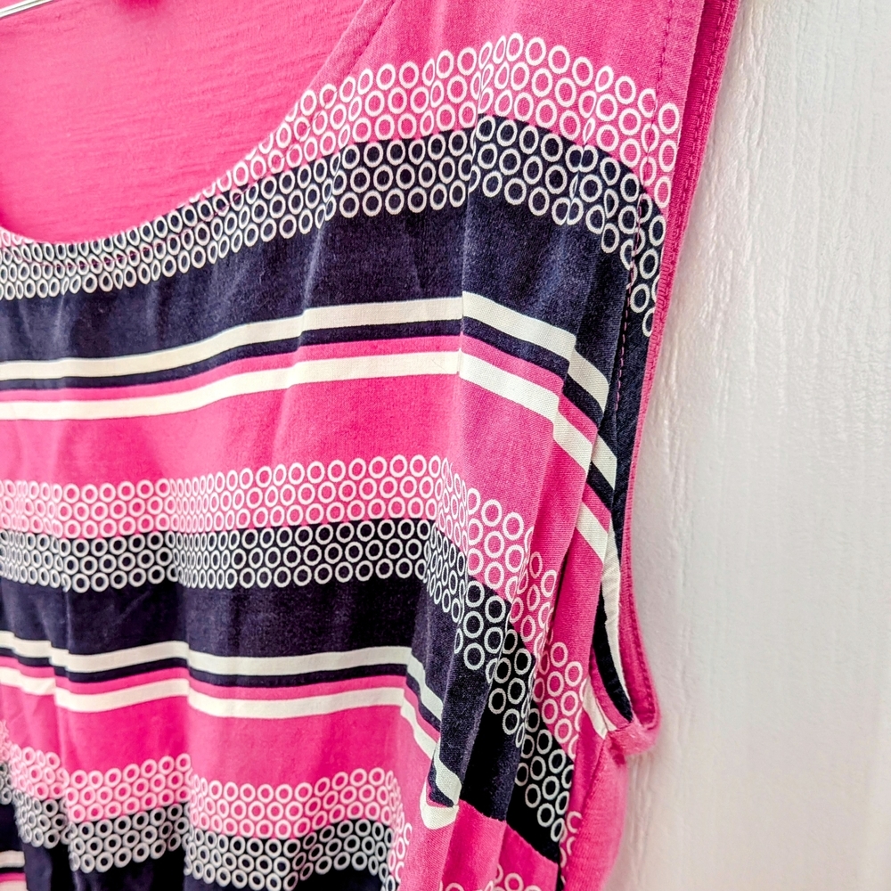 Tommy Hilfiger Pink and Black Striped Dress - Picture 3 of 4